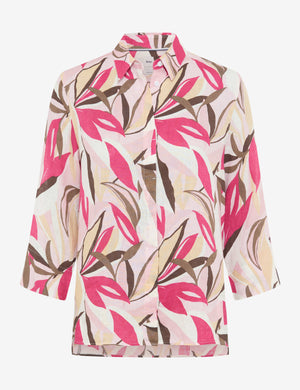BRAX Vicki 3/4 Bluse - Pink Petal Paradise - 94121400 94-0026-85