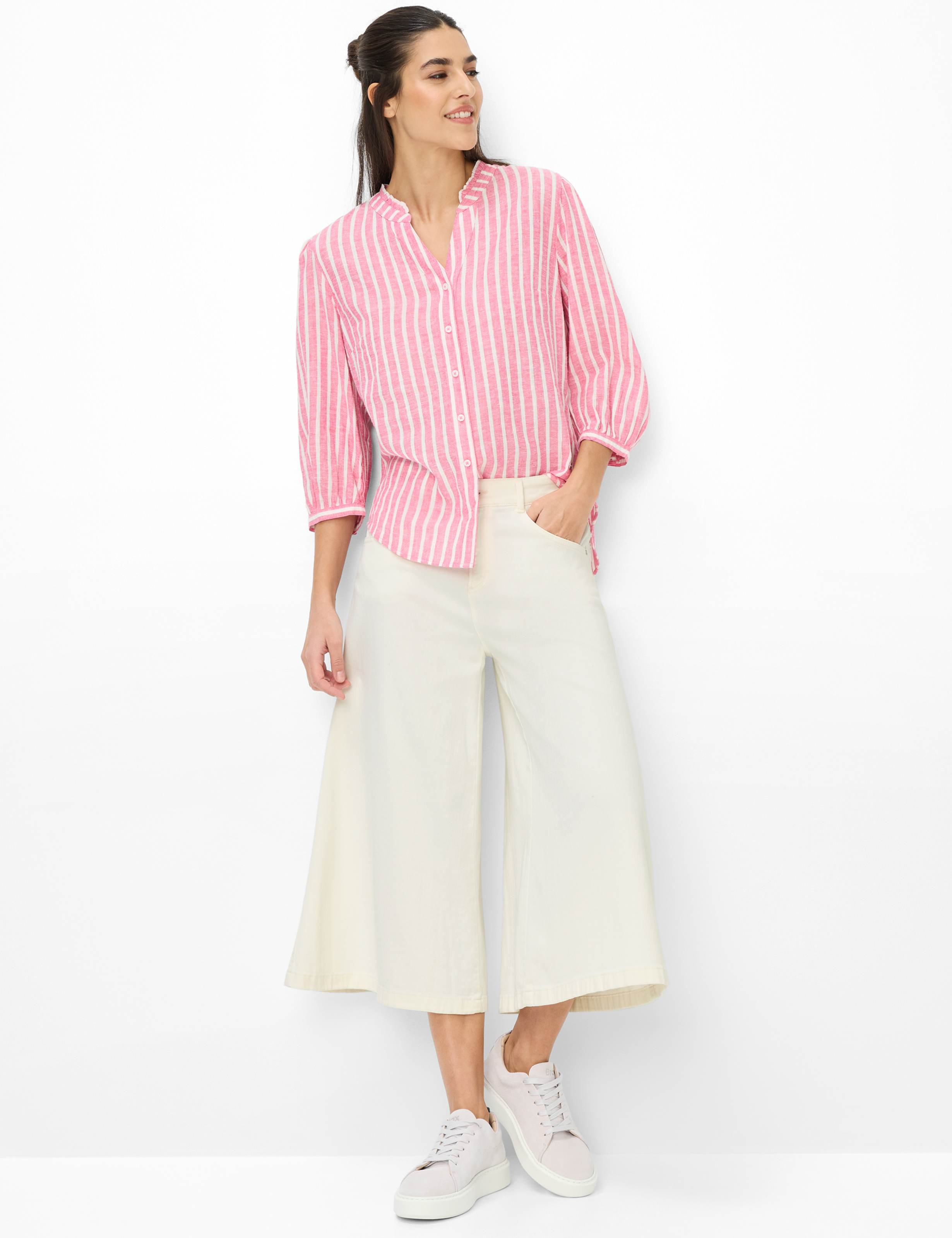 BRAX VIOLET 3/4 Bluse - Rosewater Stripe - 94151300 94-0037-85 von BRAX