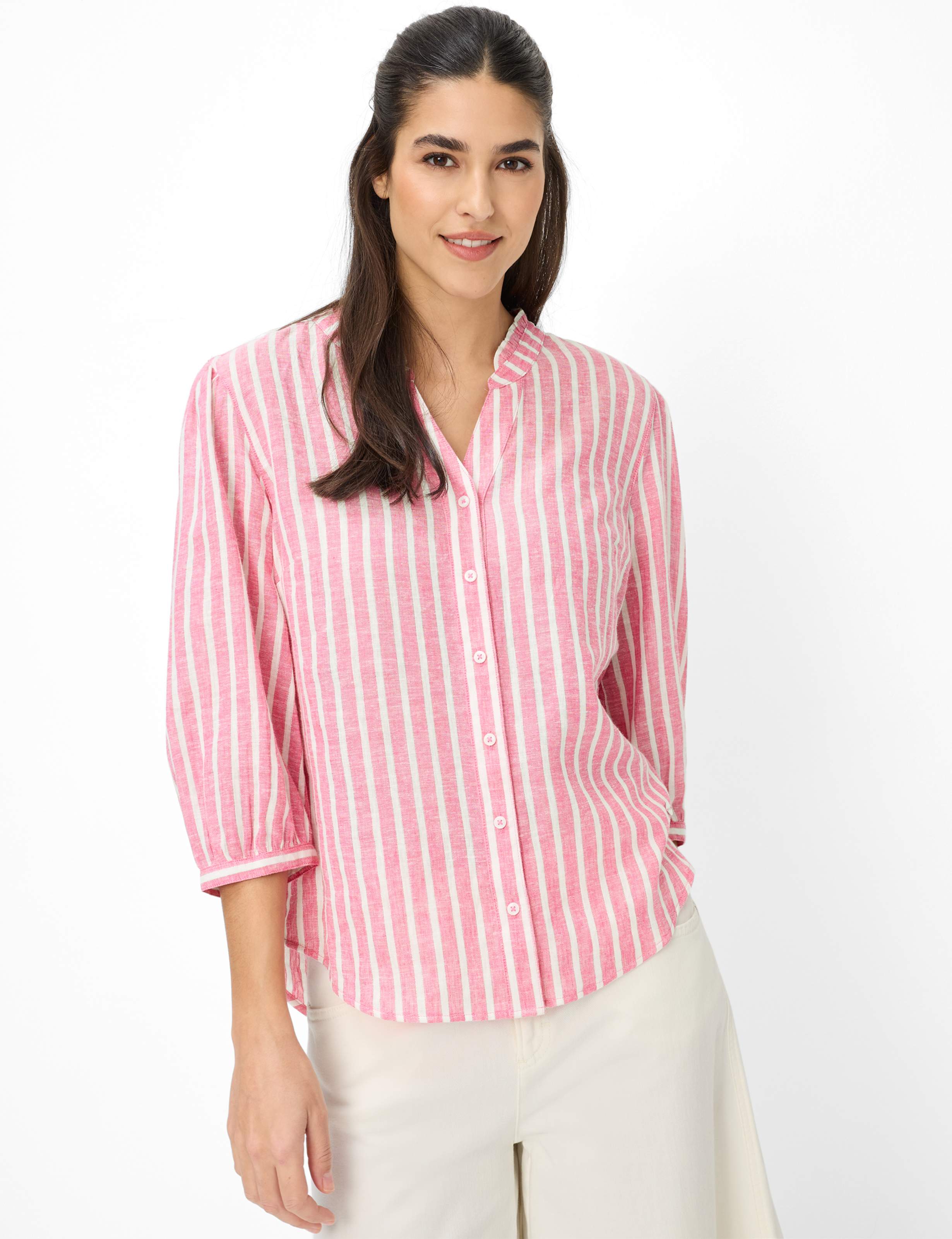 BRAX VIOLET 3/4 Bluse - Rosewater Stripe - 94151300 94-0037-85 von BRAX