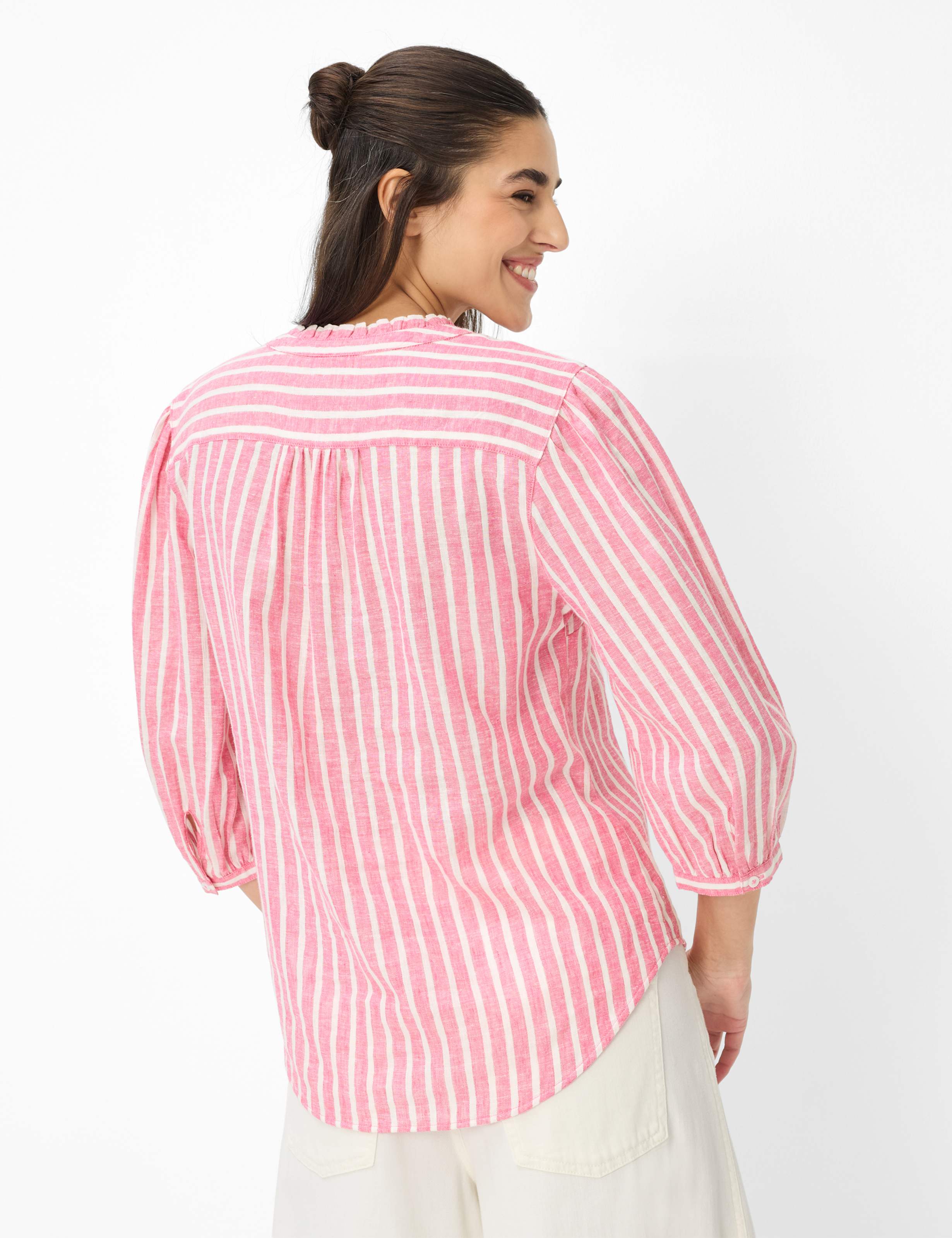 BRAX VIOLET 3/4 Bluse - Rosewater Stripe - 94151300 94-0037-85 von BRAX