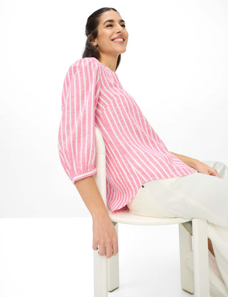 BRAX VIOLET 3/4 Bluse - Rosewater Stripe - 94151300 94-0037-85