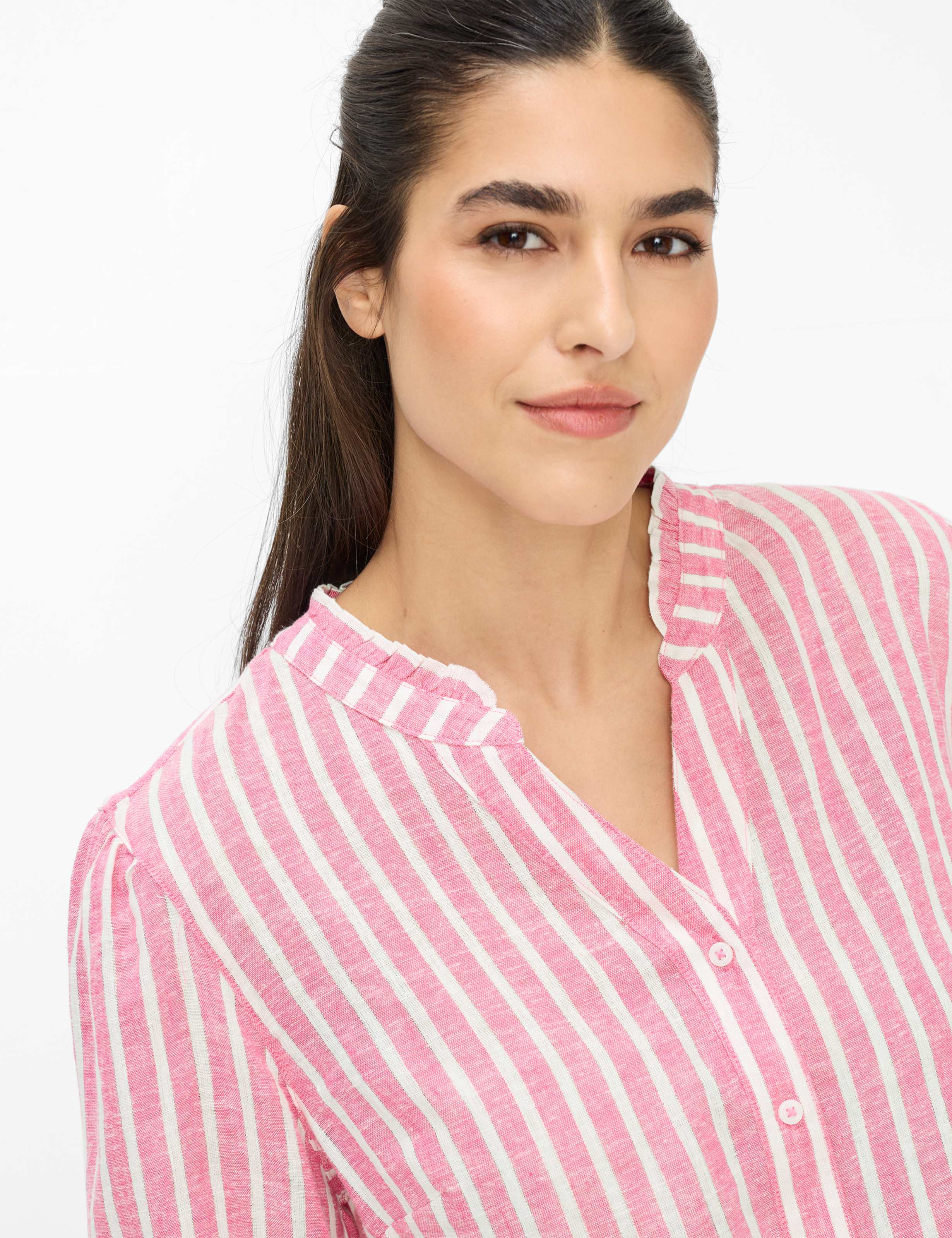 BRAX VIOLET 3/4 Bluse - Rosewater Stripe - 94151300 94-0037-85 von BRAX
