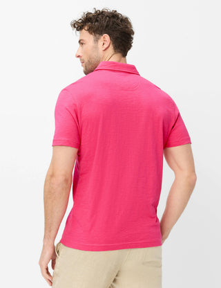 BRAX PAVO Poloshirt raspberry 70440300 70-0061-86 - Cotton Slub
