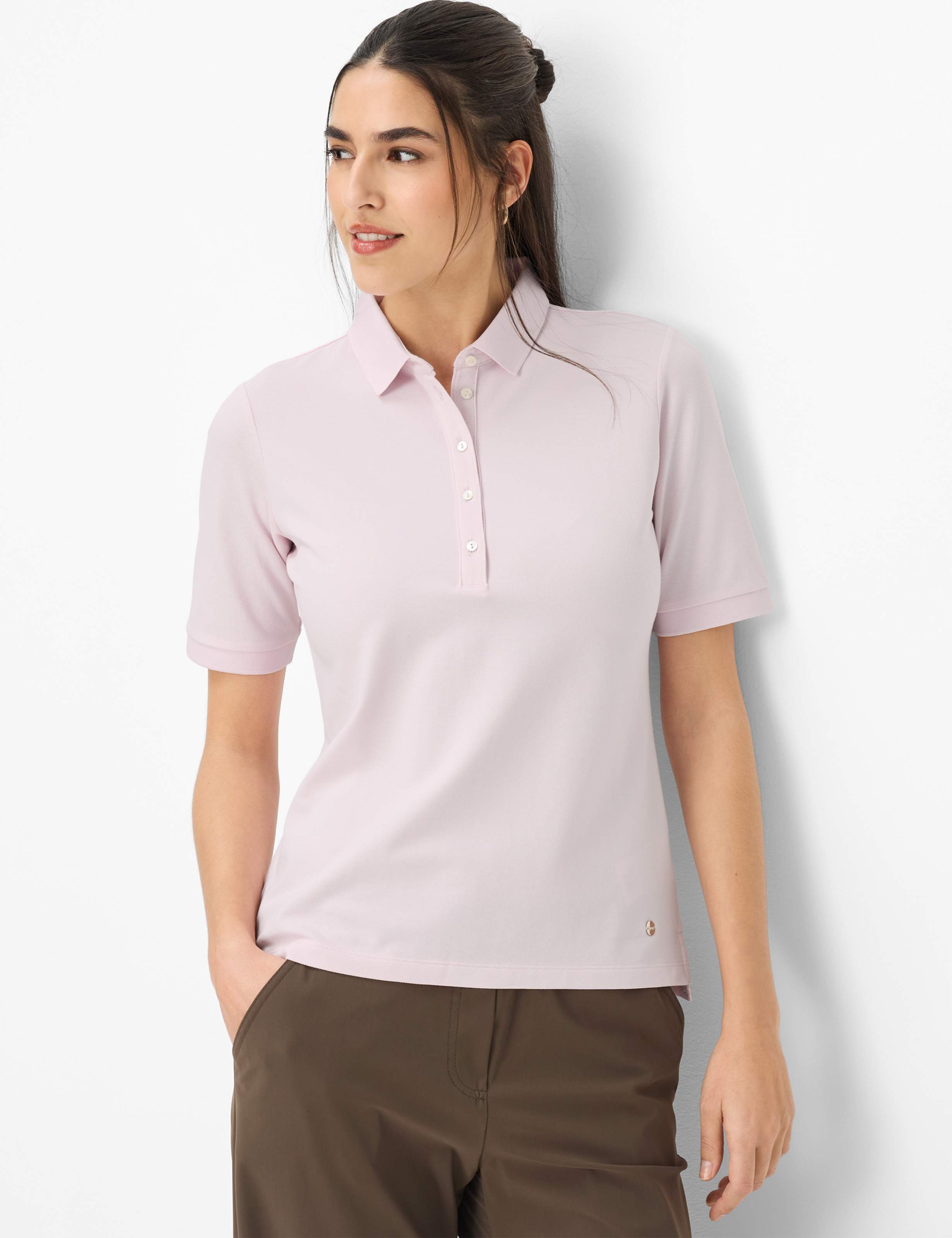 BRAX CLEO Poloshirt - Blush Mist Pink - 90637500 31-3308-87 von BRAX