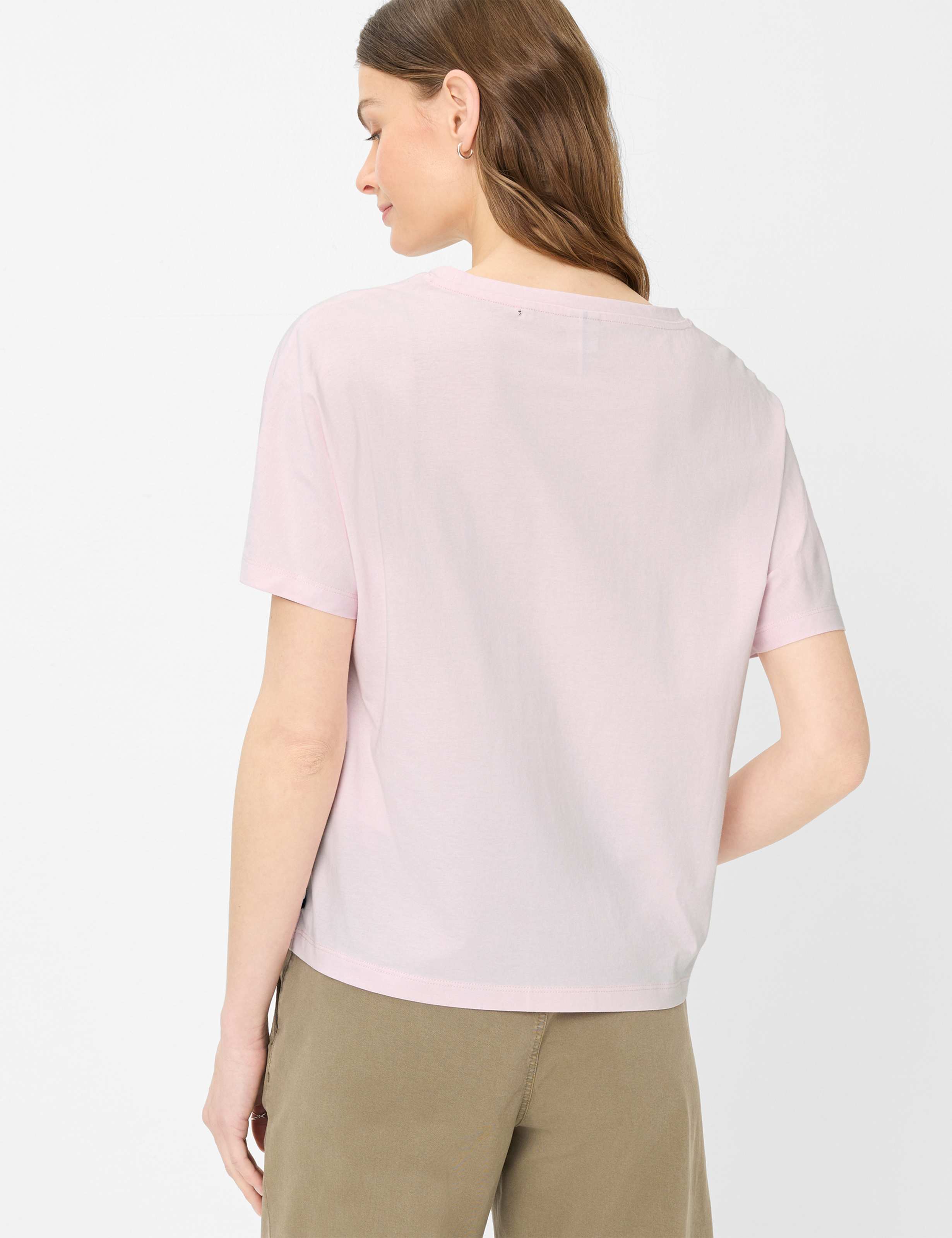 BRAX CAELEN.S Kurzarm T-Shirt - Blush Petal Pink - 90666200 90-0048-87 von BRAX