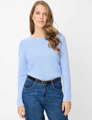 BRAX LESLEY Strickpullover - Misty Sapphire Blue - 90111500 90-6002-88