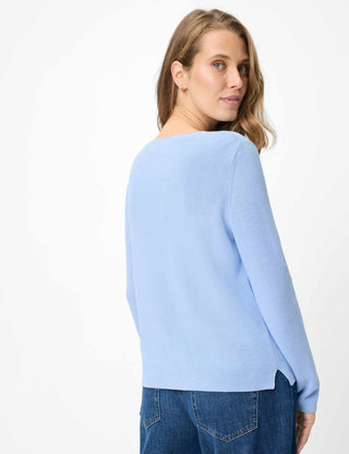BRAX LESLEY Strickpullover - Misty Sapphire Blue - 90111500 90-6002-88