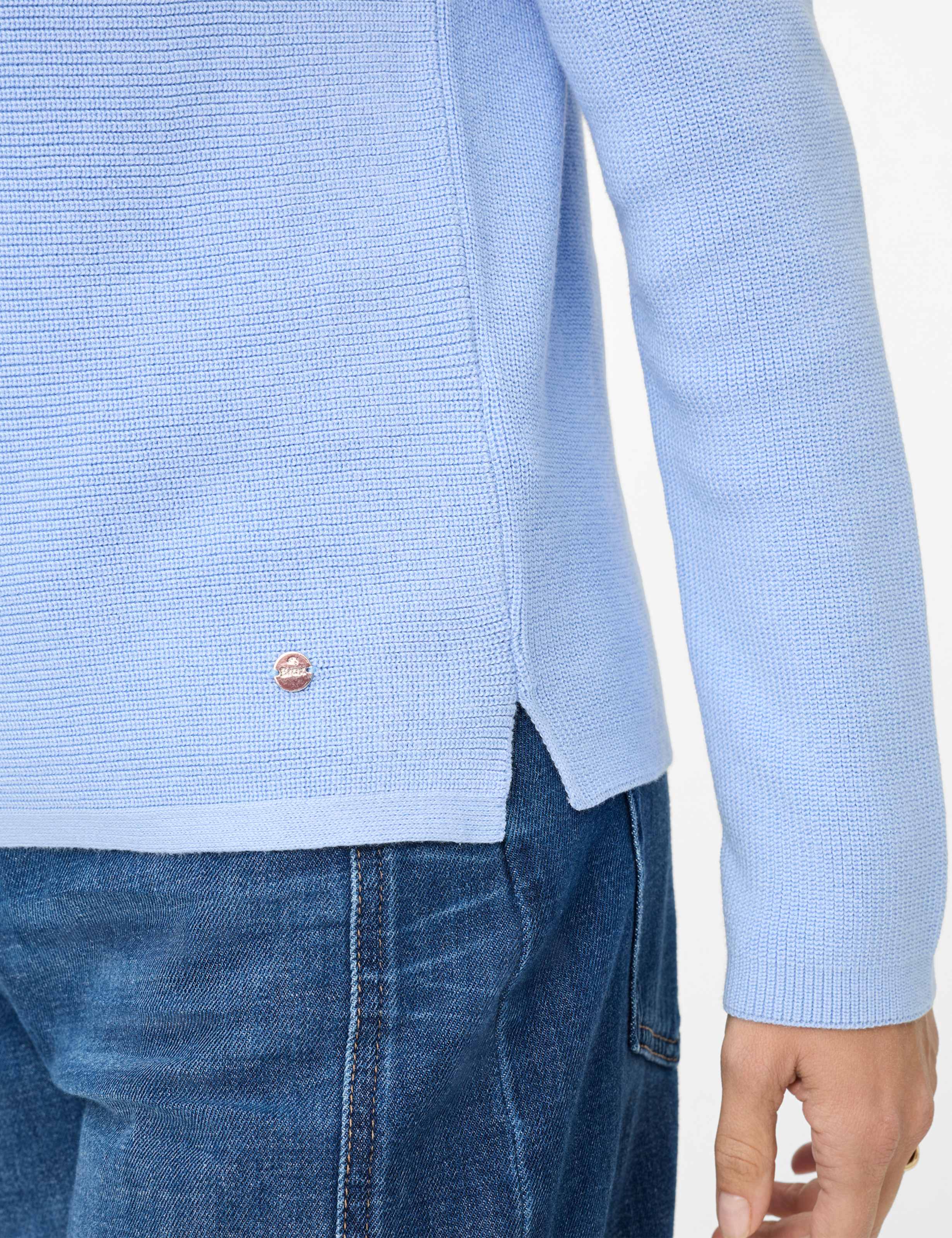 BRAX LESLEY Strickpullover - Misty Sapphire Blue - 90111500 90-6002-88 von BRAX