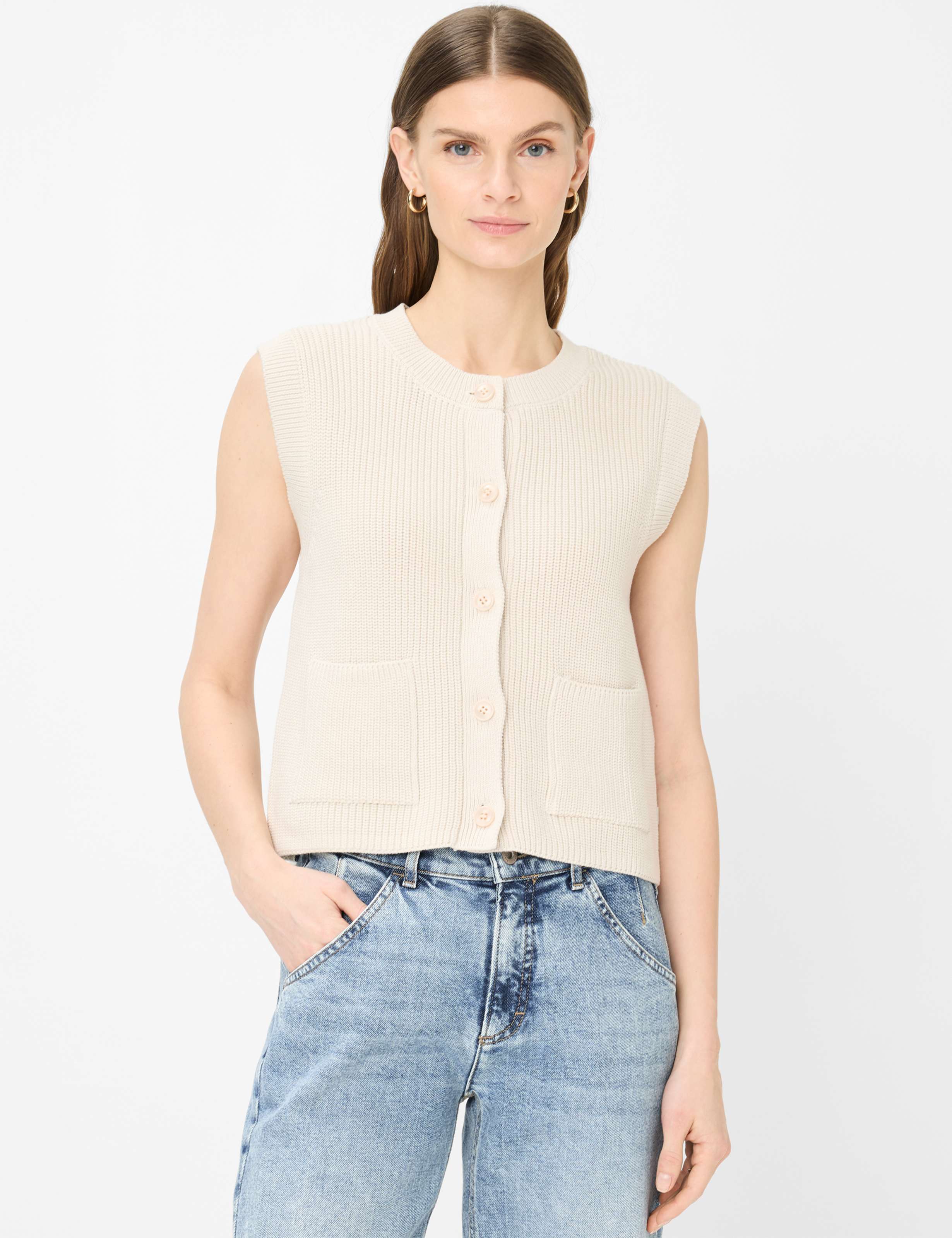 BRAX Elisa Weste - Warm Oat Mist - 90112200 90-6002-94 von BRAX