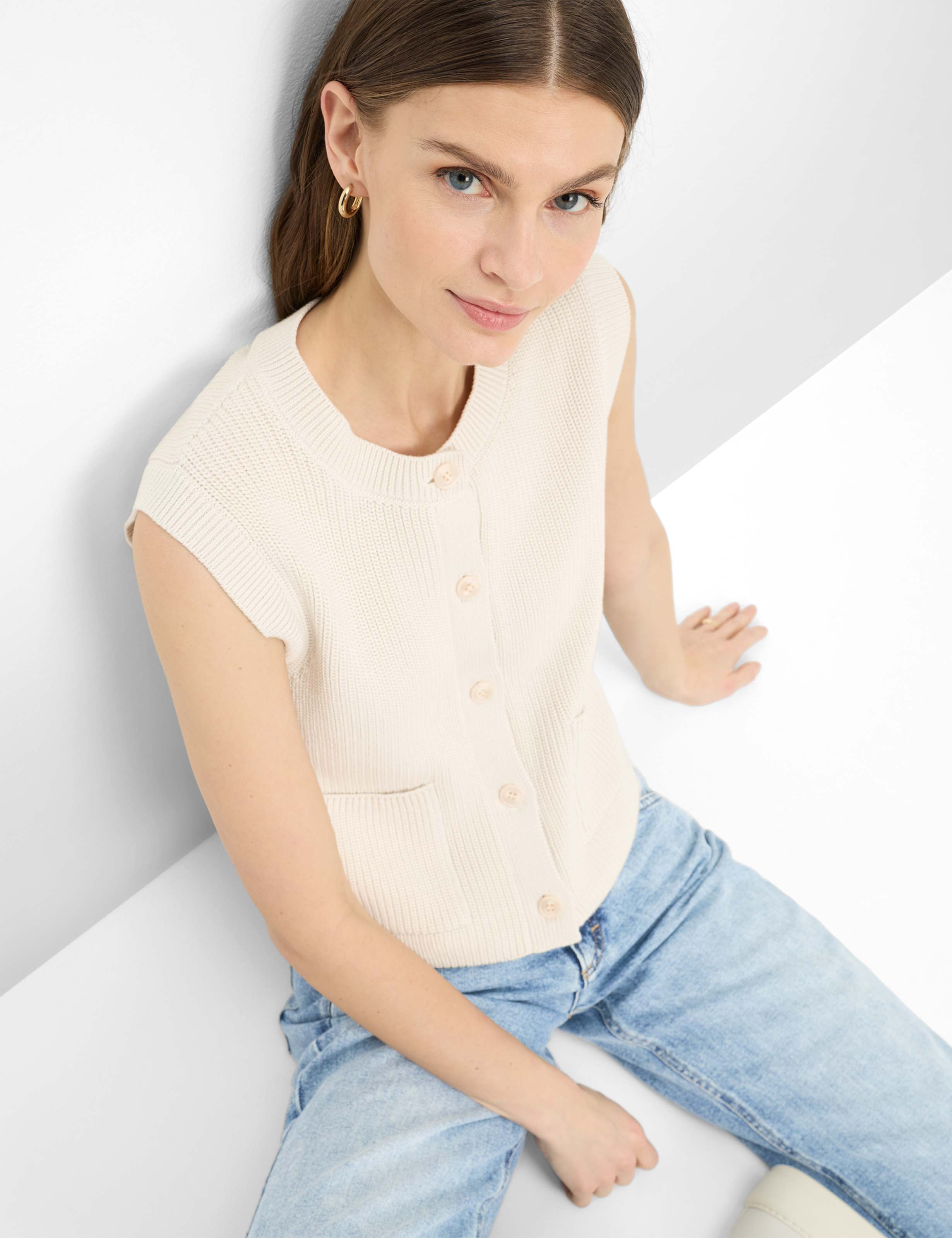 BRAX Elisa Weste - Warm Oat Mist - 90112200 90-6002-94 von BRAX