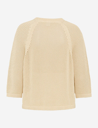 BRAX Nala Strickpullover 3/4 Arm - Sunlit Oat Milk - 90113800 90-6009-94