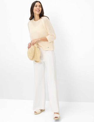 BRAX Nala Strickpullover 3/4 Arm - Sunlit Oat Milk - 90113800 90-6009-94