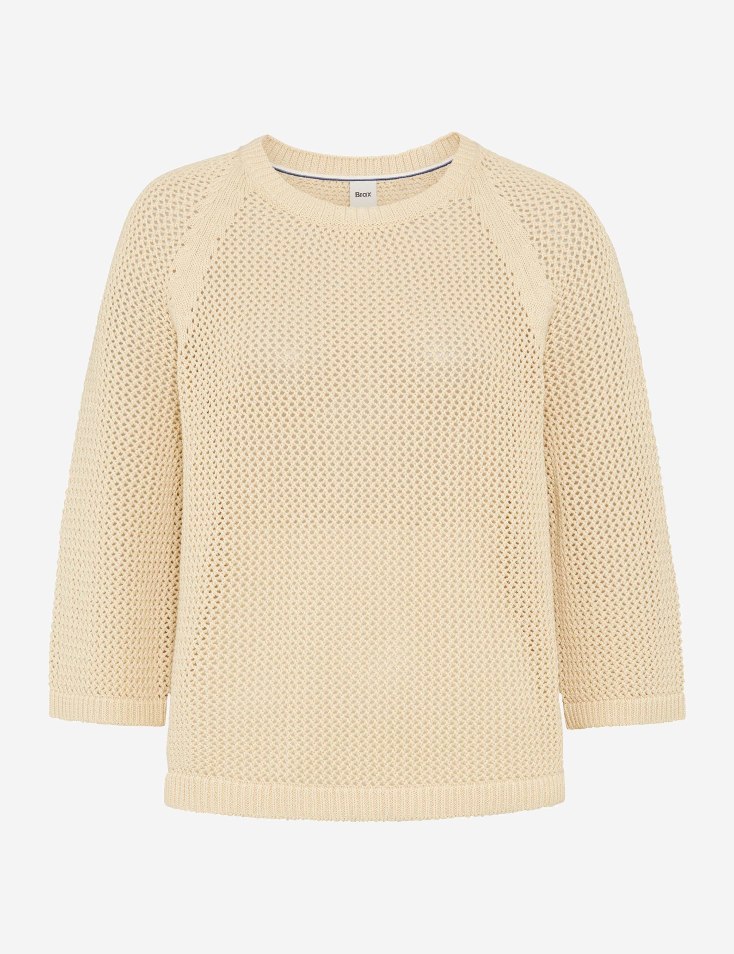 BRAX Nala Strickpullover 3/4 Arm - Sunlit Oat Milk - 90113800 90-6009-94