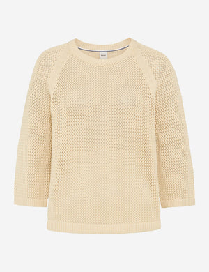 BRAX Nala Strickpullover 3/4 Arm - Sunlit Oat Milk - 90113800 90-6009-94