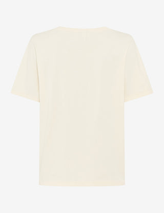 BRAX Caelen.S Kurzarm T-Shirt - Cream Blossom White - 90666200 90-0048-95