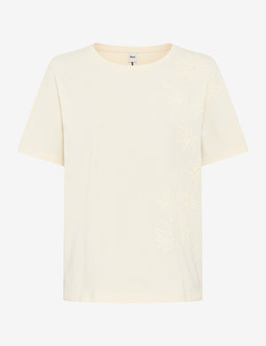 BRAX Caelen.S Kurzarm T-Shirt - Cream Blossom White - 90666200 90-0048-95