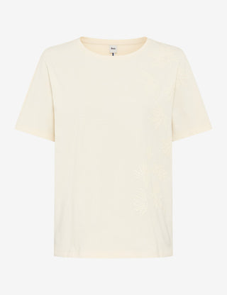 BRAX Caelen.S Kurzarm T-Shirt - Cream Blossom White - 90666200 90-0048-95