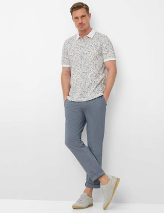 BRAX PETE P Poloshirt - Coastal Mosaic Blue - 70436100 70-0006-99
