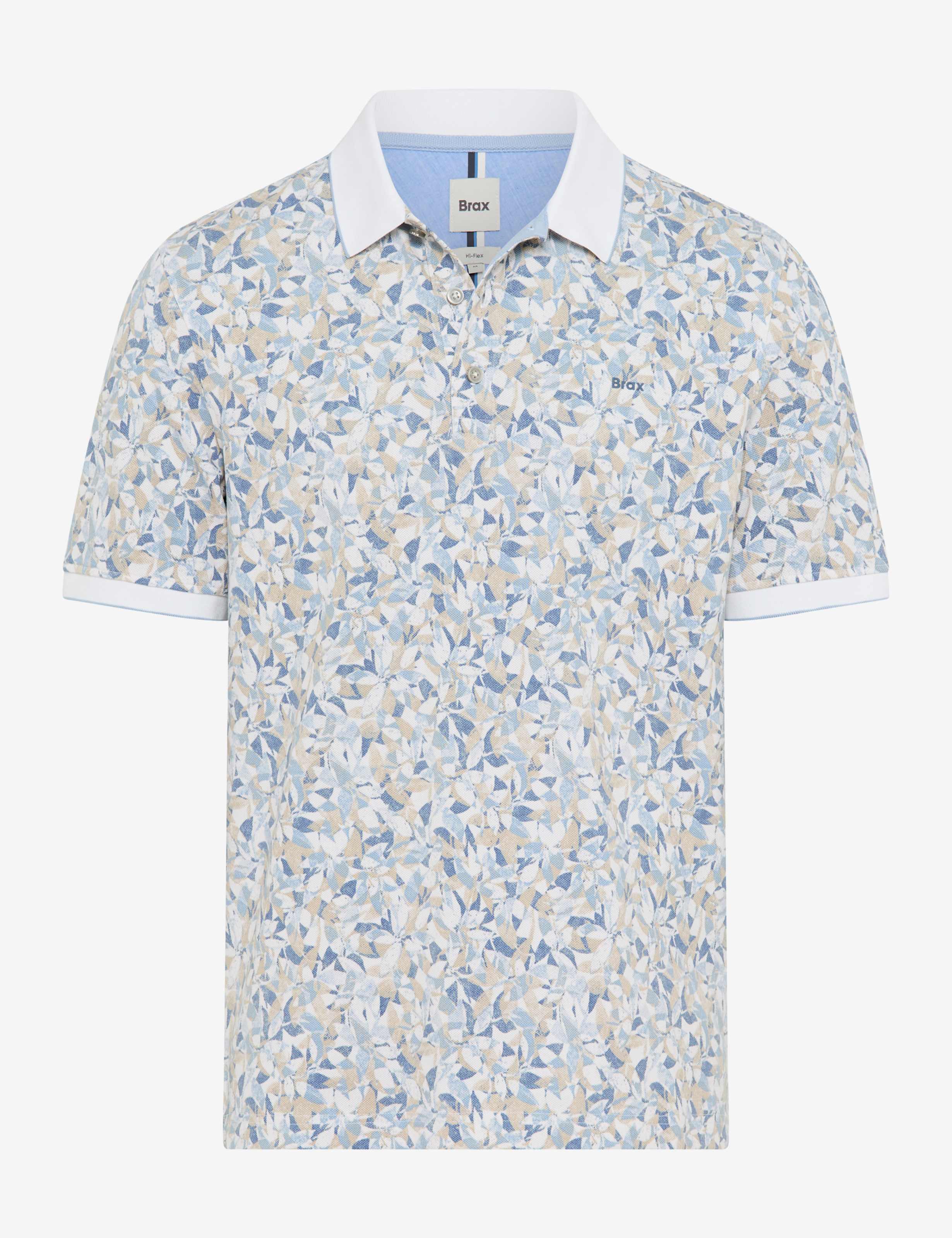 BRAX PETE P Poloshirt - Coastal Mosaic Blue - 70436100 70-0006-99