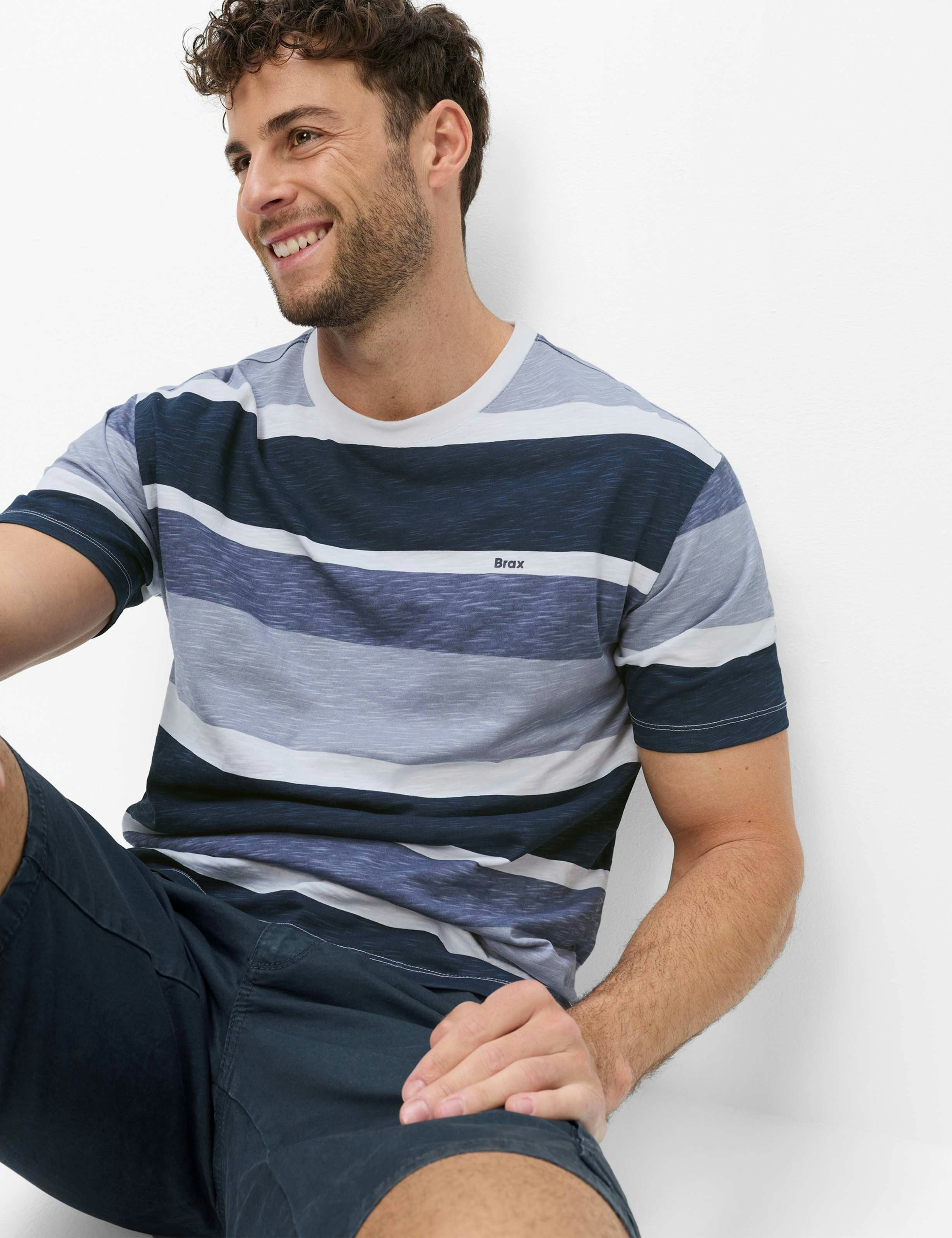 BRAX TROY S Kurzarm Shirt white 70821900 70-0063-99 von BRAX