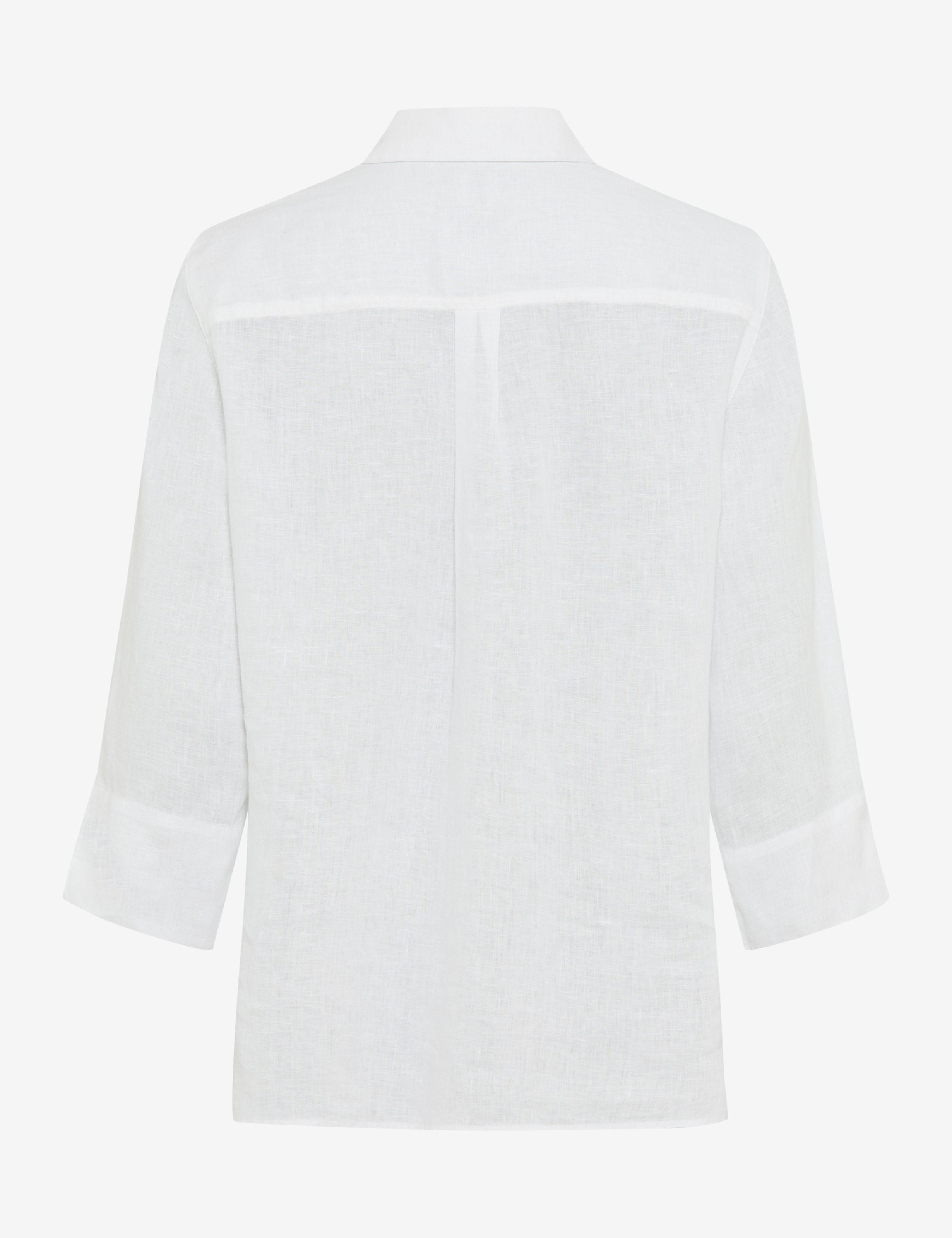 BRAX VICKI 3/4 Bluse - Linen Sky White - 94111400 94-0008-99