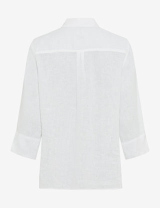BRAX VICKI 3/4 Bluse - Linen Sky White - 94111400 94-0008-99