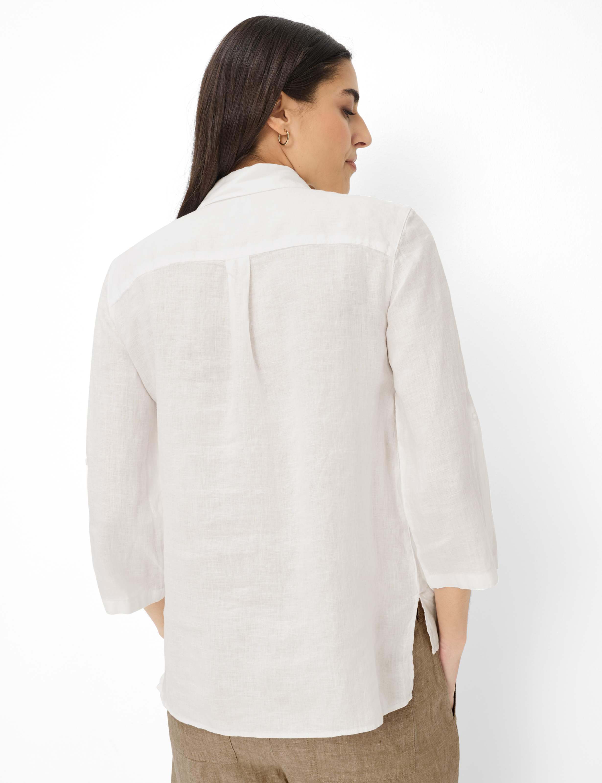 BRAX VICKI 3/4 Bluse - Linen Sky White - 94111400 94-0008-99 von BRAX