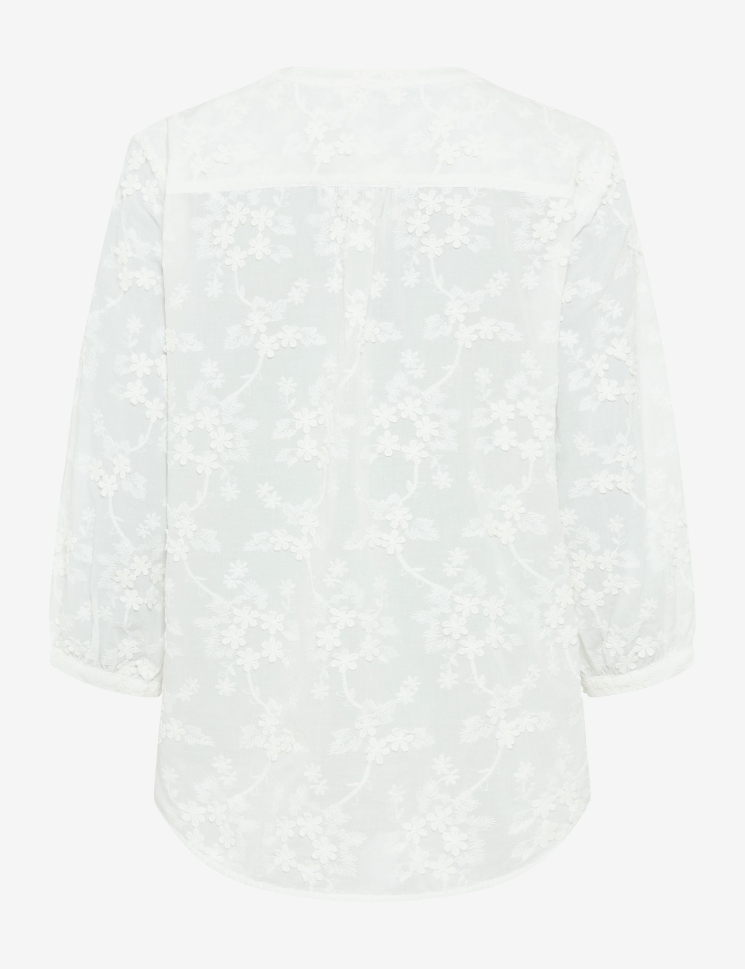BRAX VELIA 3/4 Bluse - Pearl Garden White - 94151000 94-0030-99