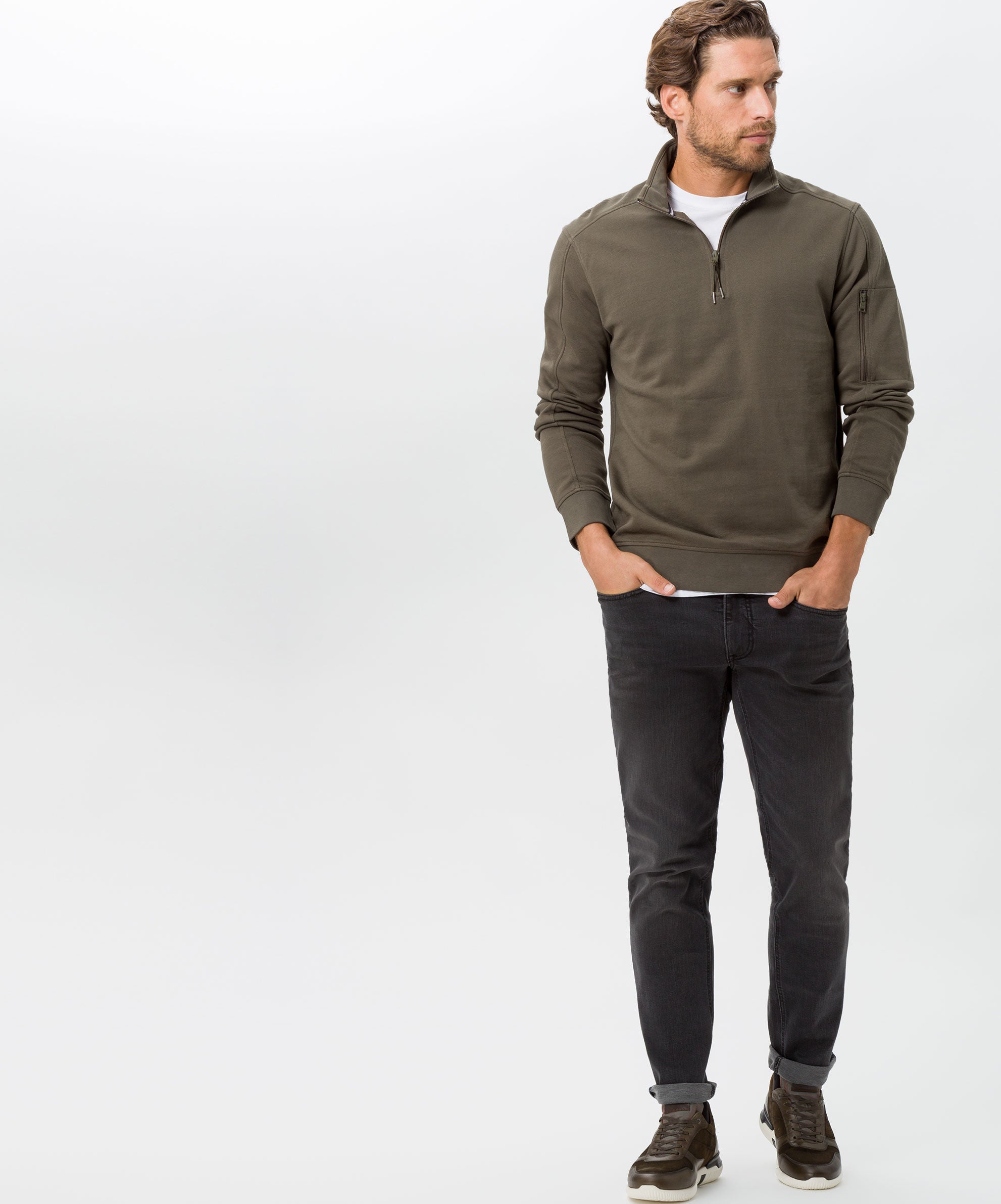 BRAX Chris Vintage Flex - Charcoal Drift - 7960820 85-6604.05 von BRAX