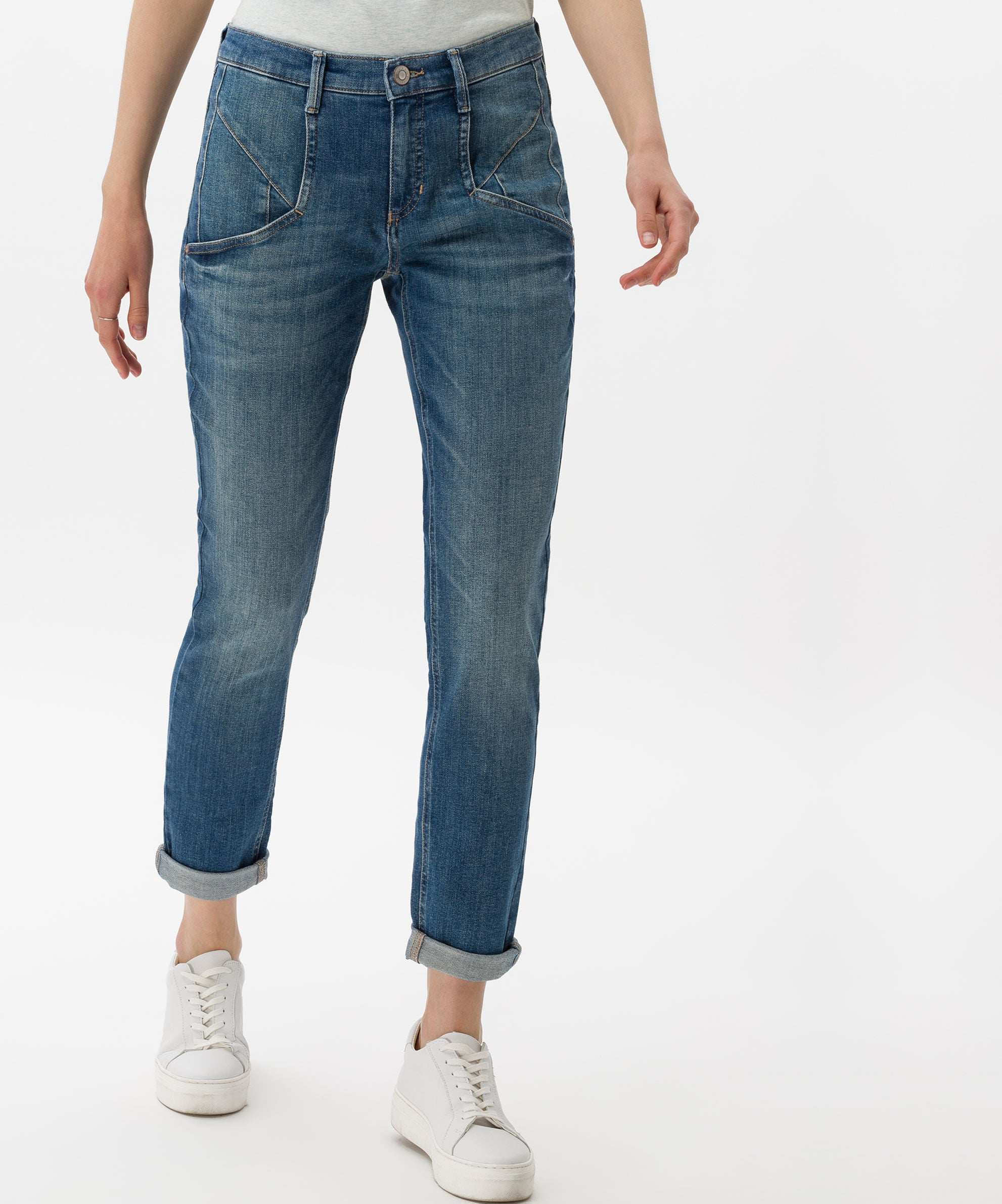 BRAX MERRIT Boyfriend-Jeans - Harbor Mist Blue - 9912520 75-6354.27 von BRAX