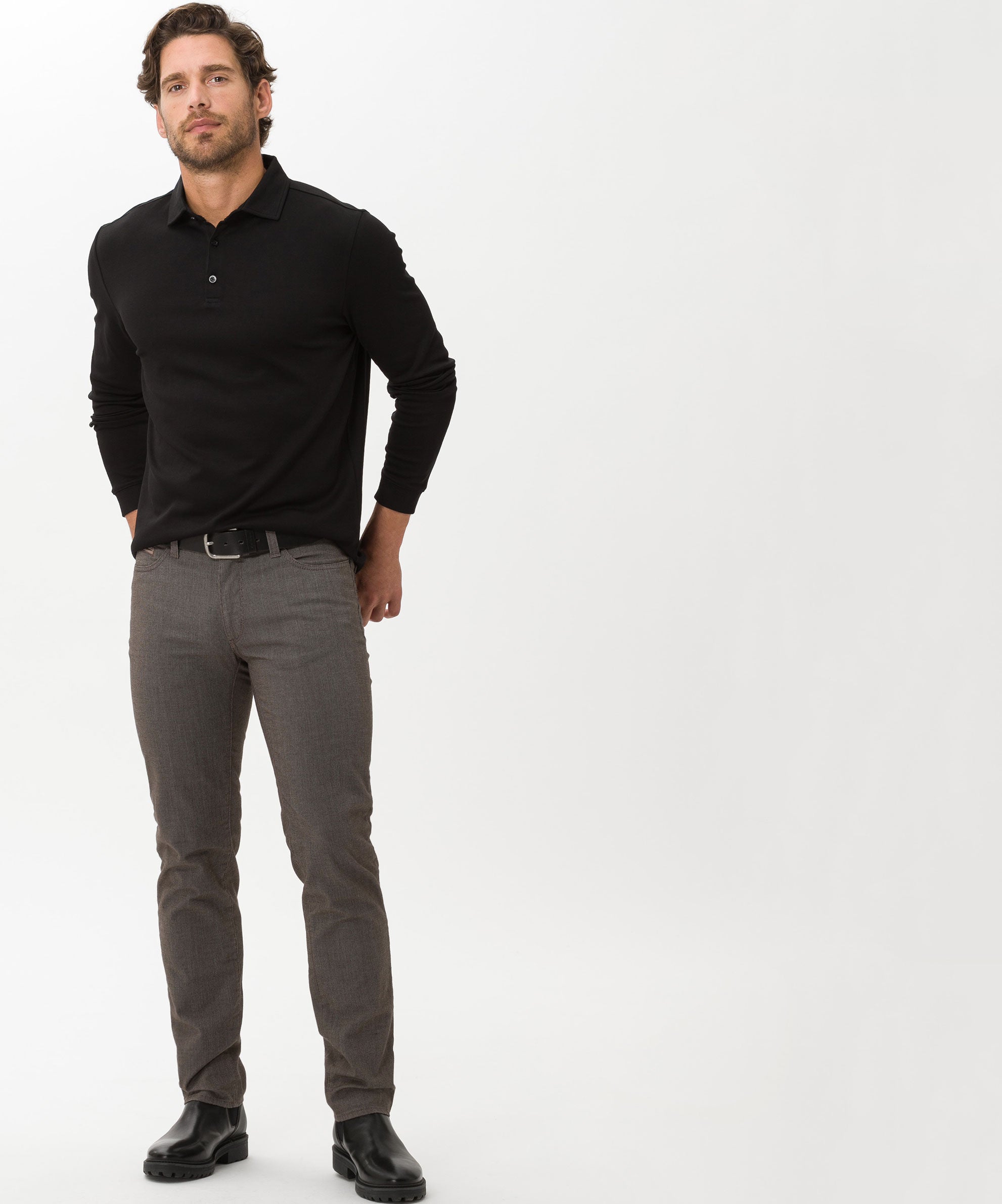 BRAX CADIZ SQ Straight-Hose - Walnut Haze Brown - 7864520 85-3204.56 von BRAX