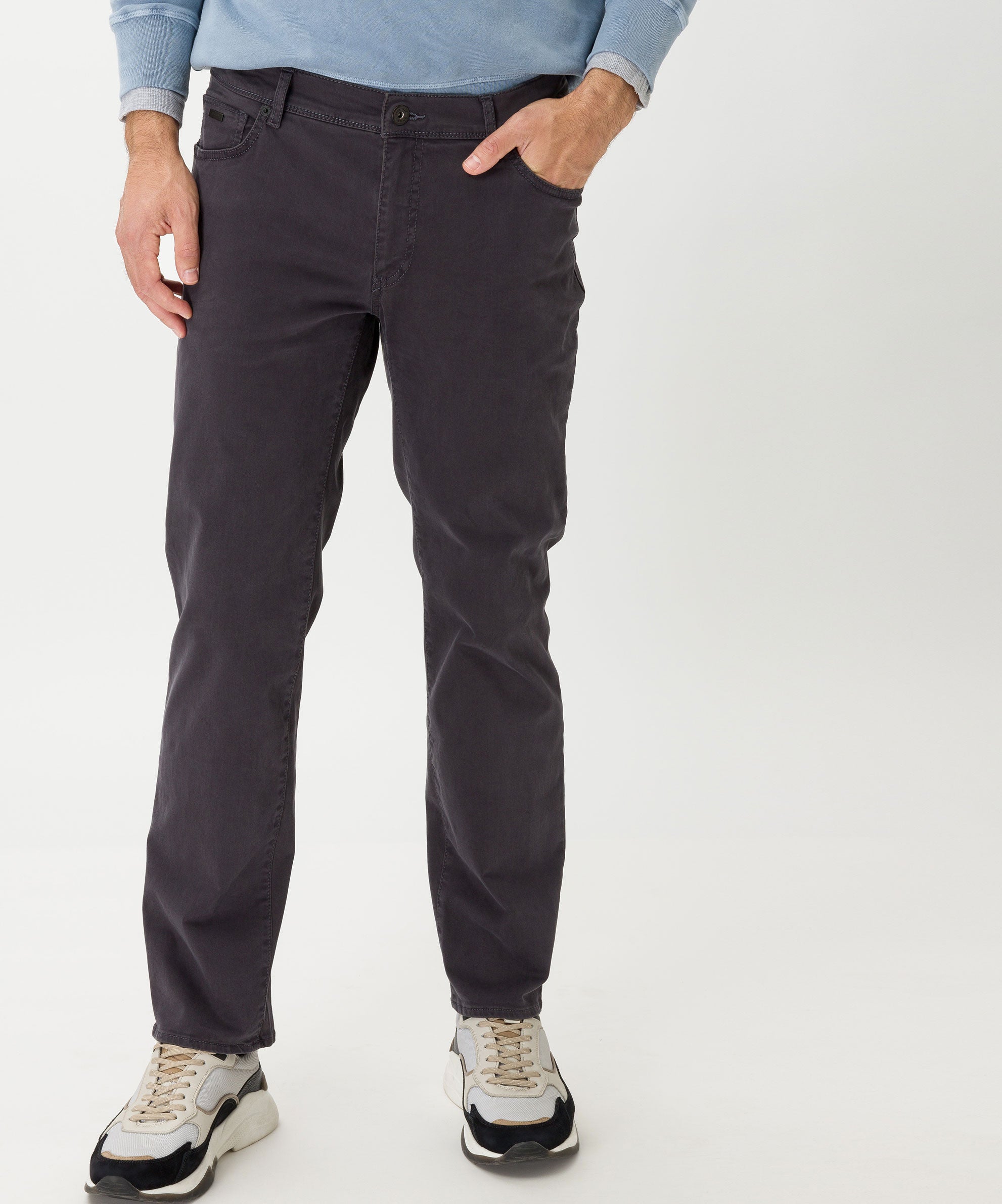BRAX CADIZ Stoffhose - Midnight Plum Grey - 7864120 81-3507-05 von BRAX