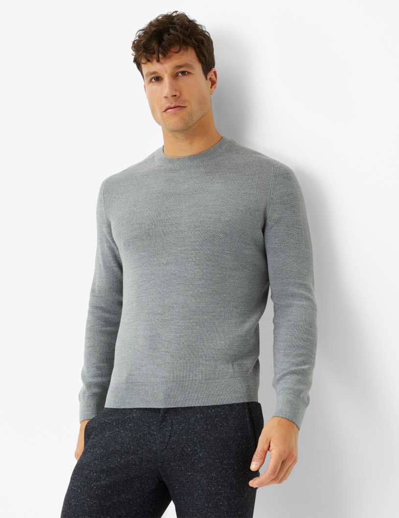 BRAX ROY Pullover/Longsleeve - Misty Harbor Grey - 70121900 212007-04 von BRAX