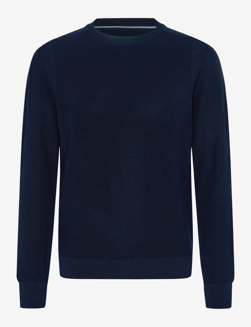 BRAX ROY Pullover/Longsleeve - Midnight Blue Navy - 70121900 212007-22