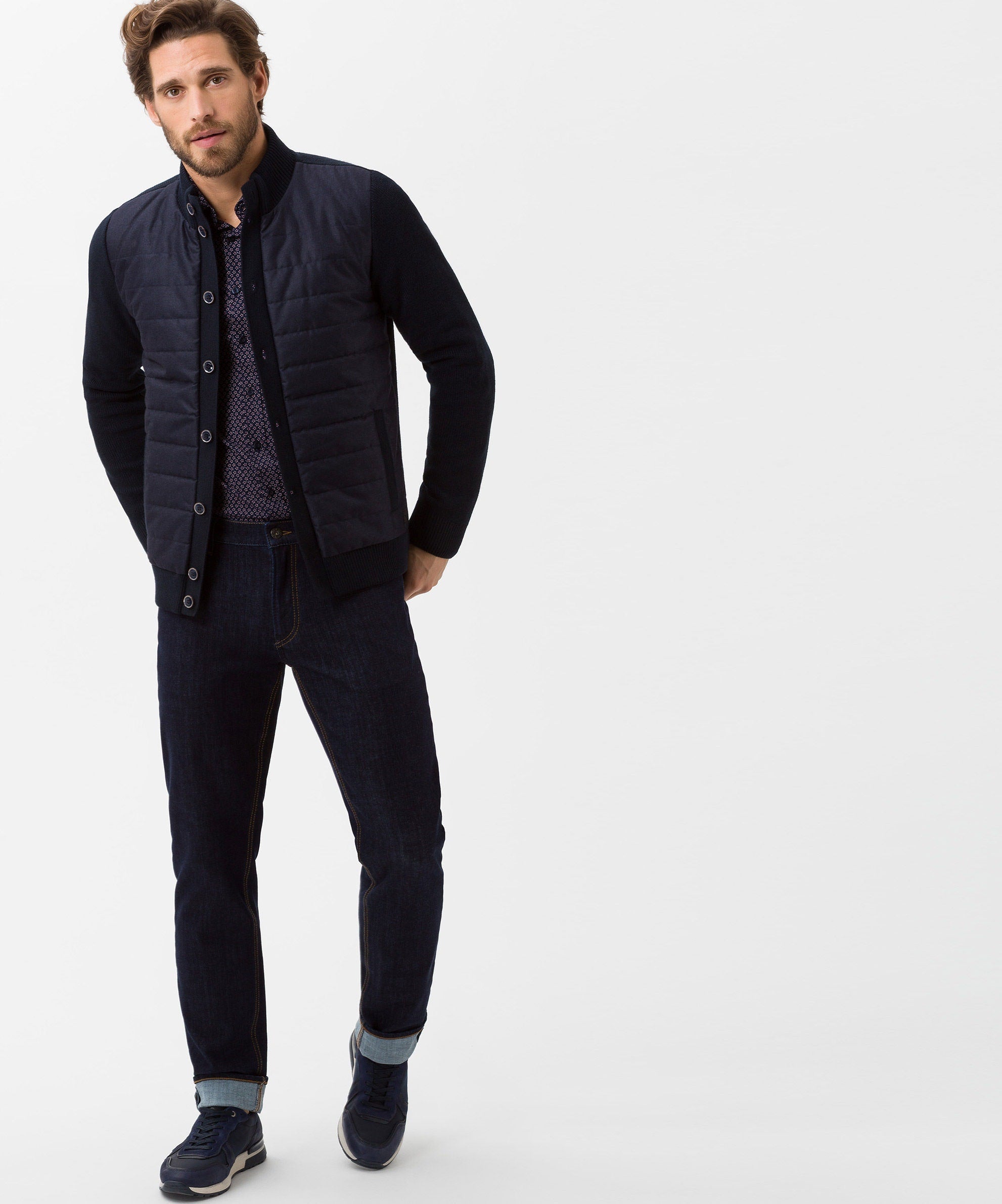 BRAX CHUCK Five-Pocket - Indigo Charcoal Denim - 7963020 80-6440-23 von BRAX