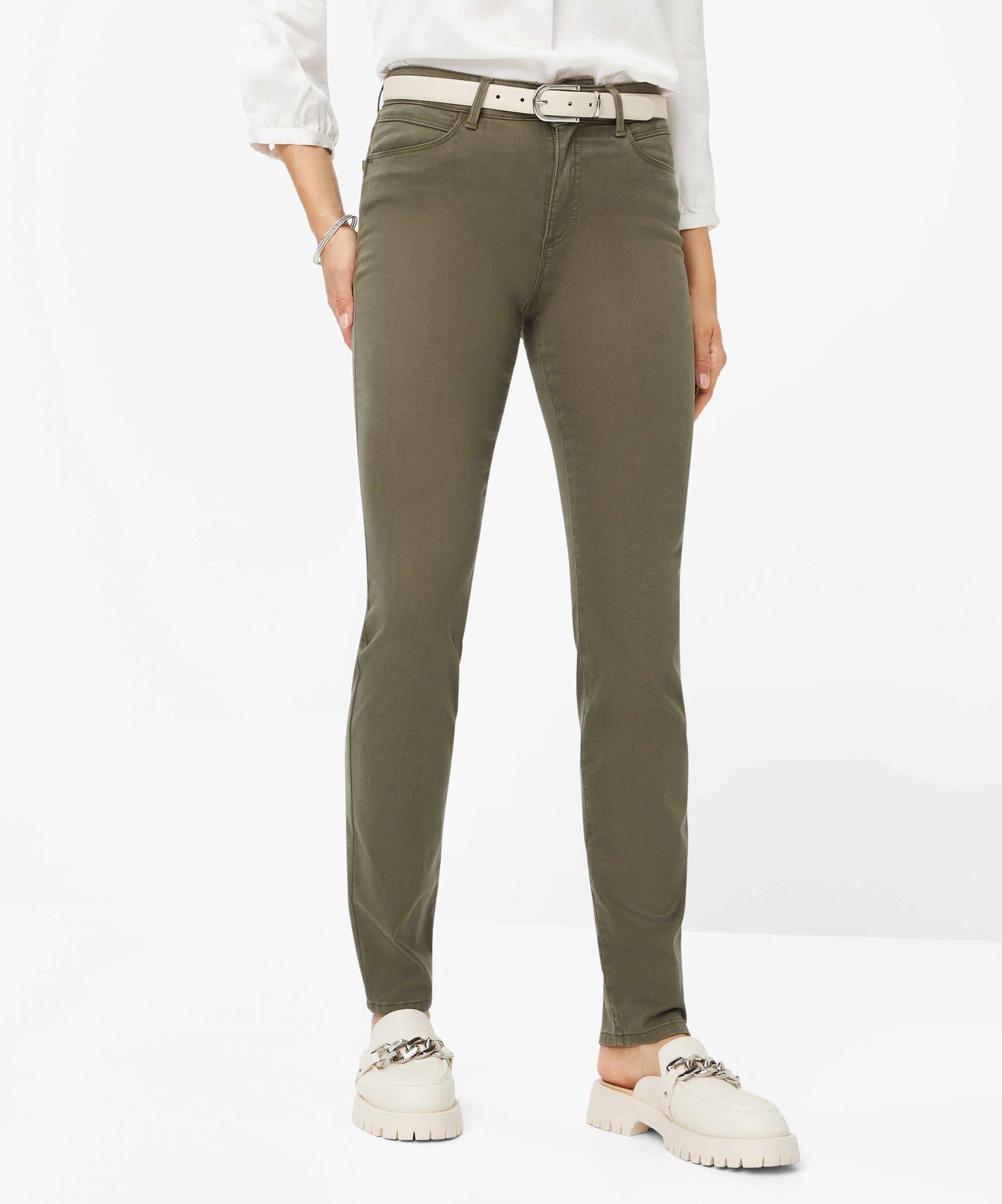 BRAX SHAKIRA Stoffhose - Olive Mist - 9910920 71-1707-30 von BRAX