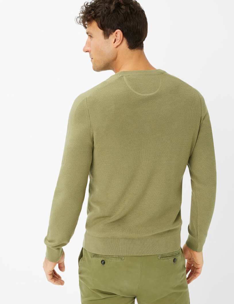 BRAX ROY Pullover/Longsleeve - Mossy Meadow Green - 70121900 212007-38 von BRAX
