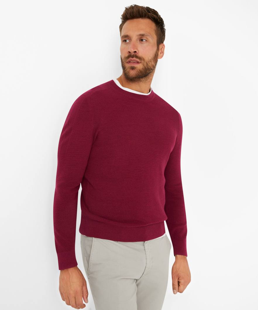 BRAX ROY Pullover/Longsleeve - Burgundy Ember - 70121900 212007-88 von BRAX
