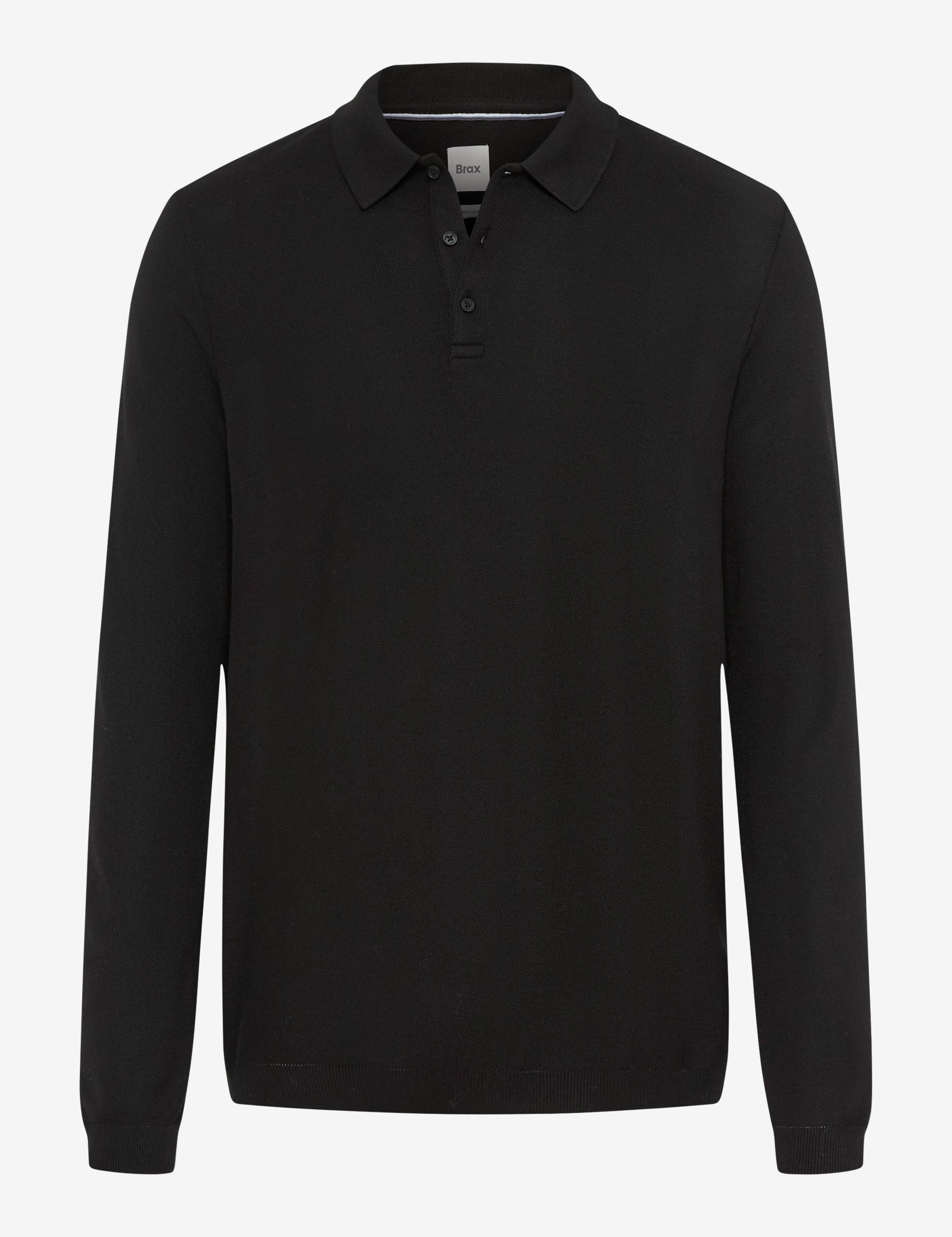 BRAX PAROS Longarm Shirt - Midnight Woven Black - 70434000 21-4307-02