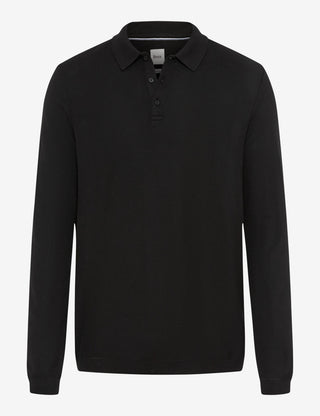 BRAX PAROS Longarm Shirt - Midnight Woven Black - 70434000 21-4307-02