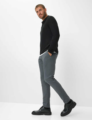 BRAX PAROS Longarm Shirt - Midnight Woven Black - 70434000 21-4307-02