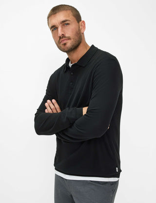 BRAX PAROS Longarm Shirt - Midnight Woven Black - 70434000 21-4307-02