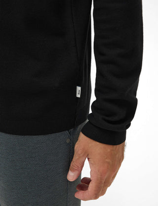 BRAX PAROS Longarm Shirt - Midnight Woven Black - 70434000 21-4307-02
