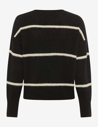 BRAX LISA Strickpullover - Cream Stripe Night - 90189900 31-2277-02