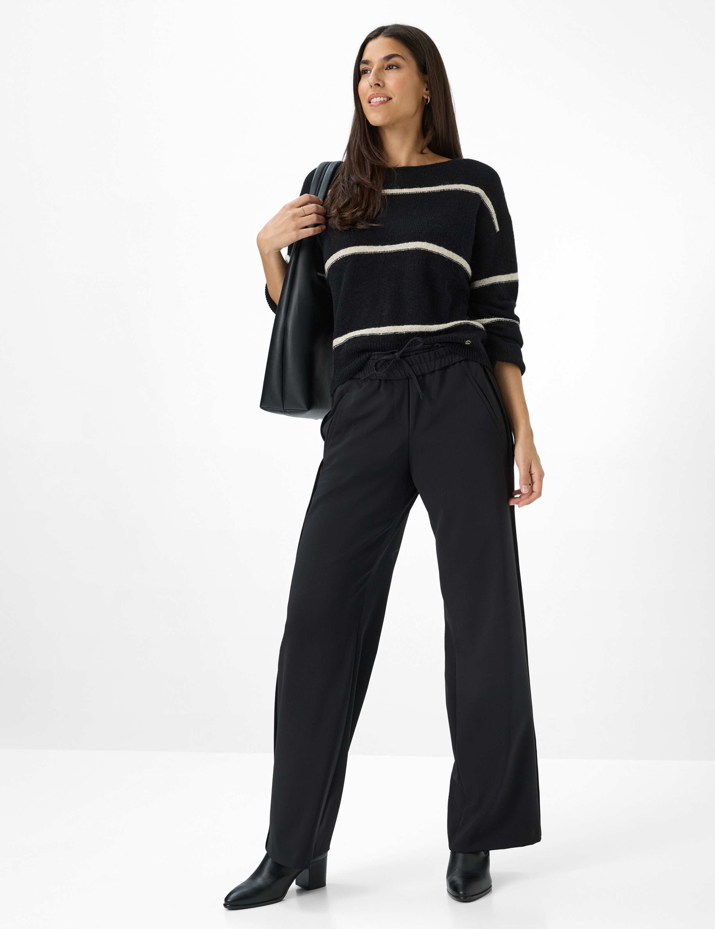 BRAX LISA Strickpullover - Cream Stripe Night - 90189900 31-2277-02 von BRAX