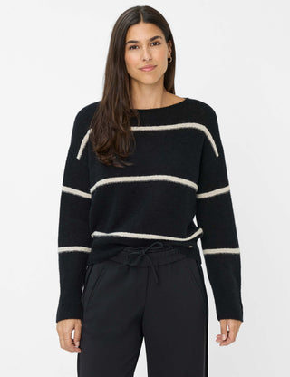 BRAX LISA Strickpullover - Cream Stripe Night - 90189900 31-2277-02