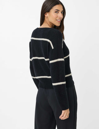 BRAX LISA Strickpullover - Cream Stripe Night - 90189900 31-2277-02