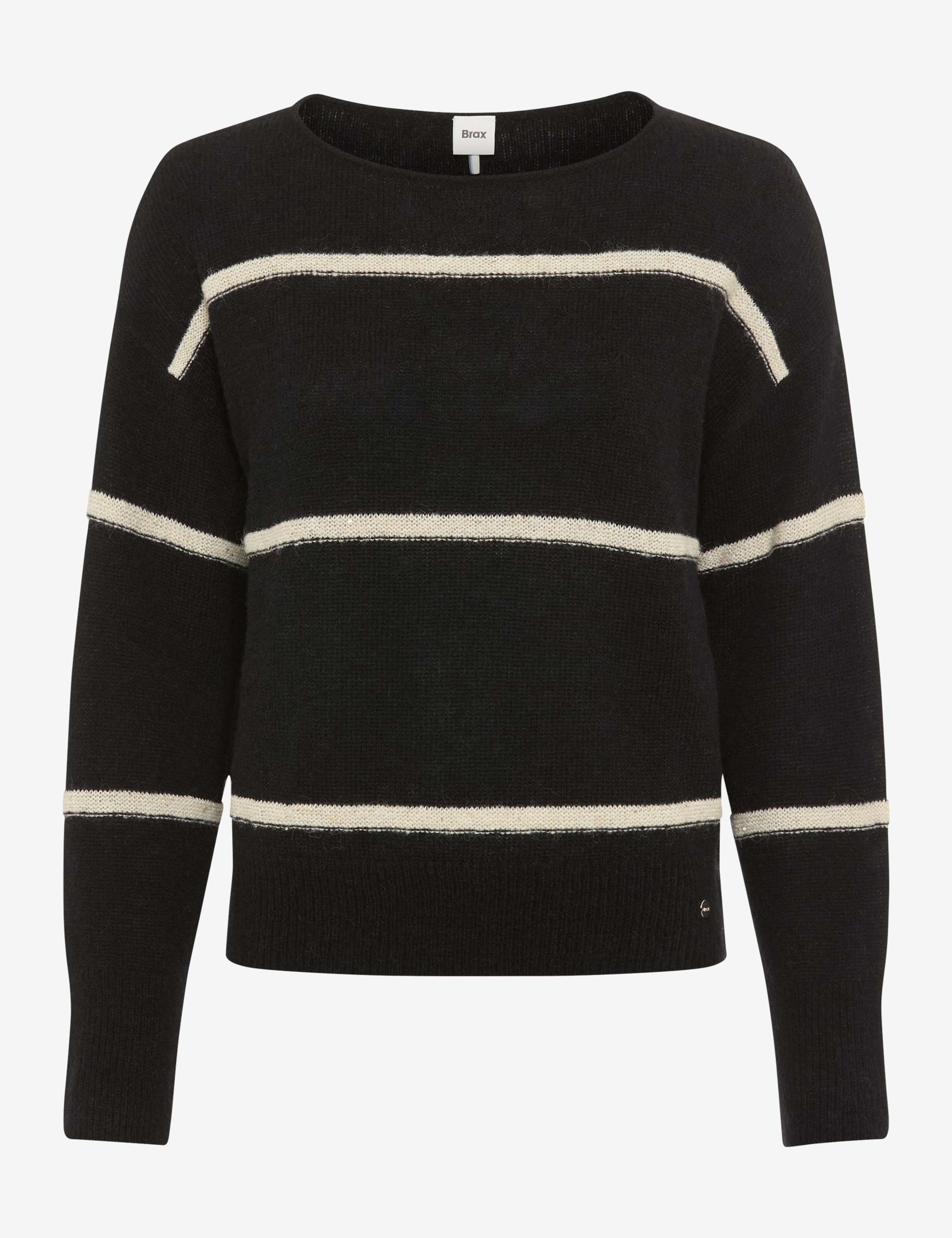 BRAX LISA Strickpullover - Cream Stripe Night - 90189900 31-2277-02