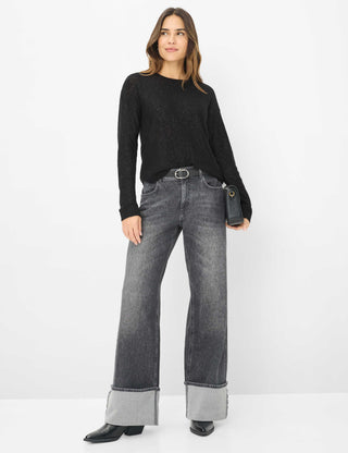 BRAX LESLEY Strickpullover - Midnight Glitter Black - 90191000 31-2297-02