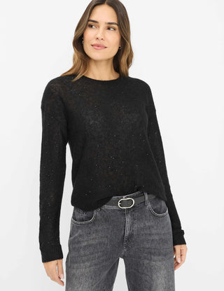 BRAX LESLEY Strickpullover - Midnight Glitter Black - 90191000 31-2297-02